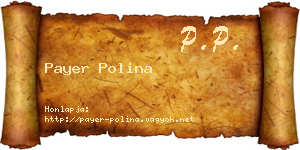 Payer Polina névjegykártya
